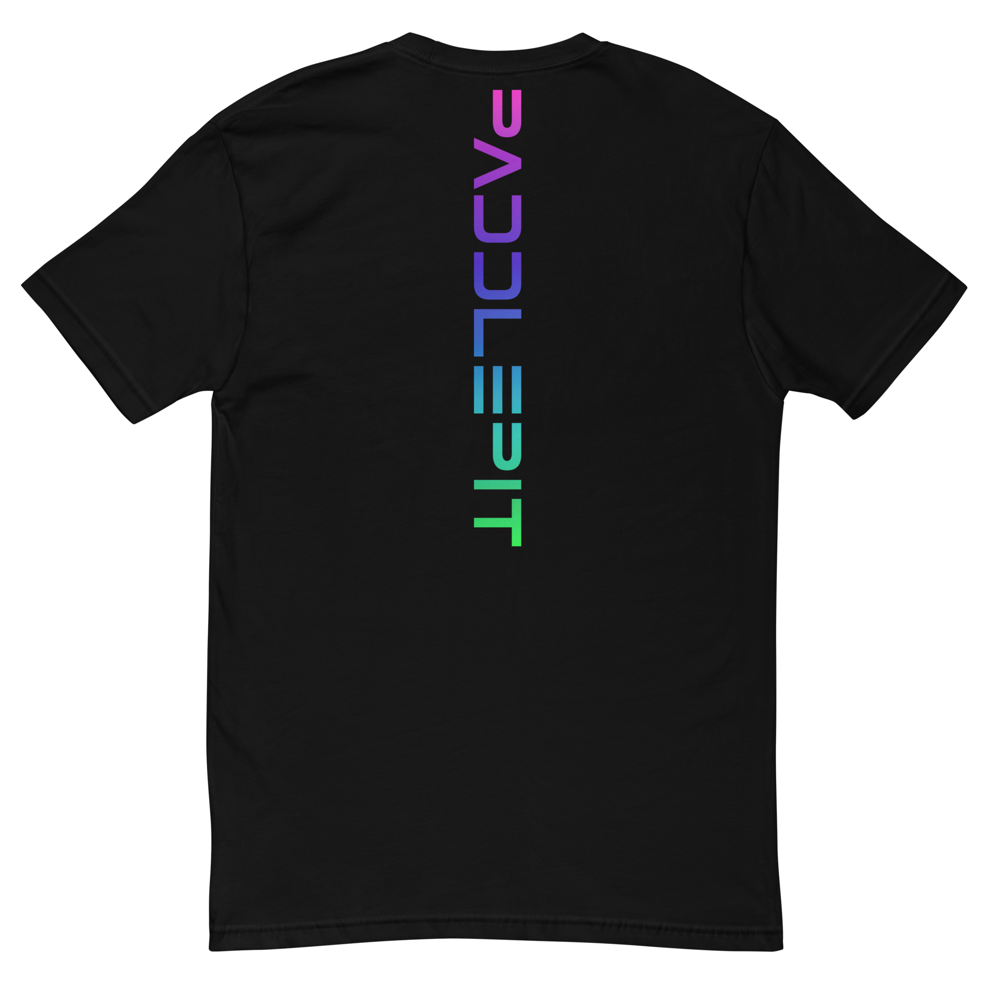 Fitted T-Shirt – Black – Back